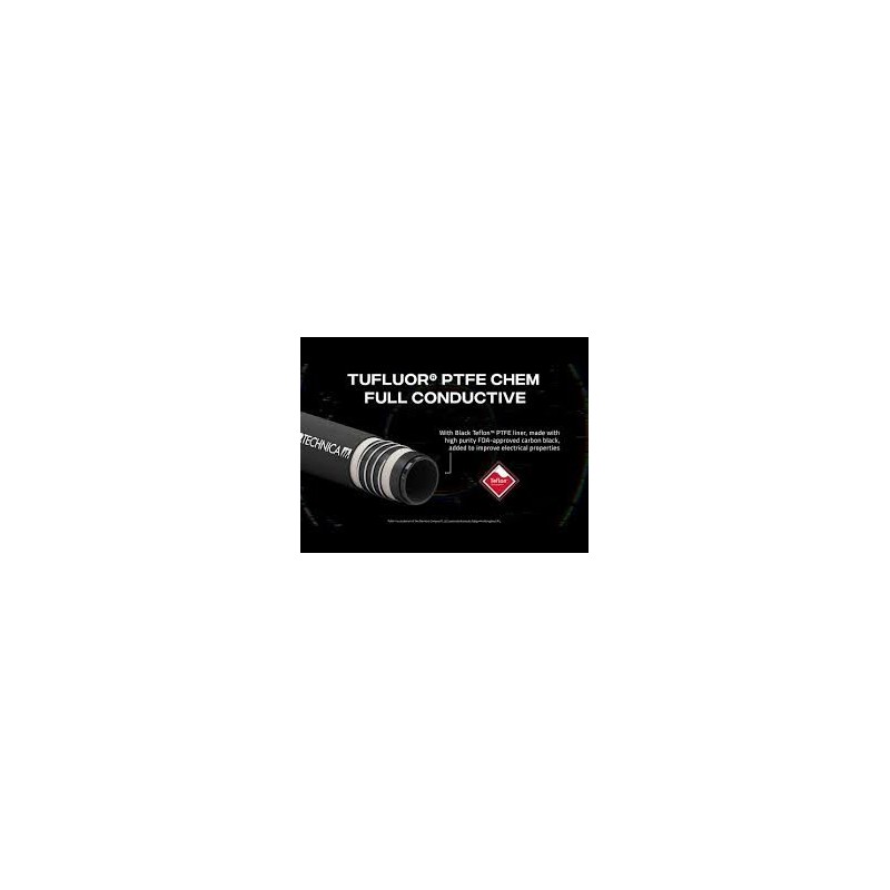 TUYAU TUFLUOR PTFE CHEM FULL CONDUCTIVE
