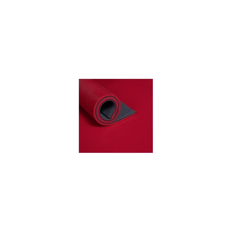 FEUILLE ANTI ABRASION ROUGE 45SH.A 100mm3 ADHESIVEE