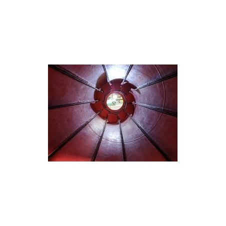 PLAQUE ABRACIER ROUGE (caoutchouc sur plaque acier)