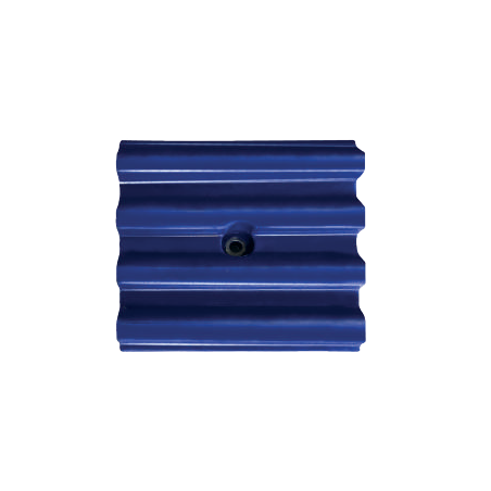 PAVES ET PLAQUES PU BLEU SUR TOLE ACIER