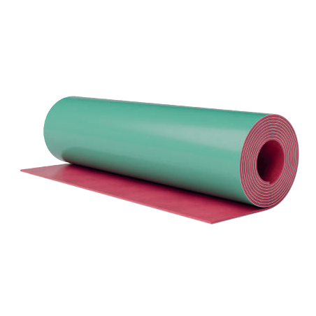 PLAQUE POLYURETHANE ROSE 15mm3 AVEC SUPPORT ADHESIVE